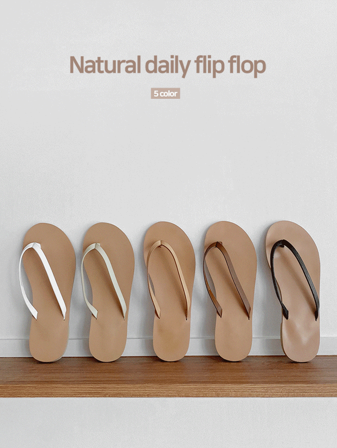 Natural daily flip-flop - 5 color