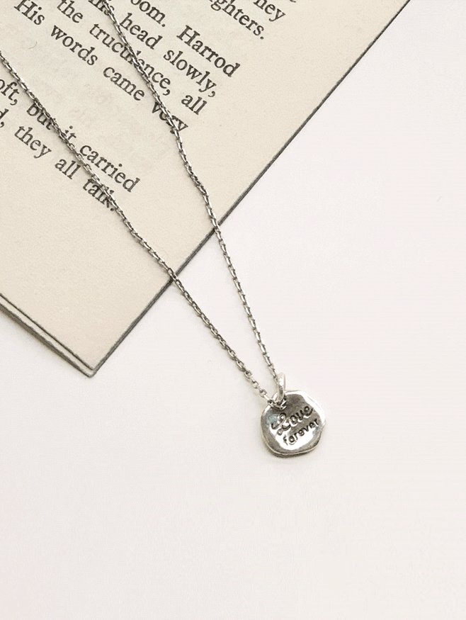 (9.25 silver) forever necklace